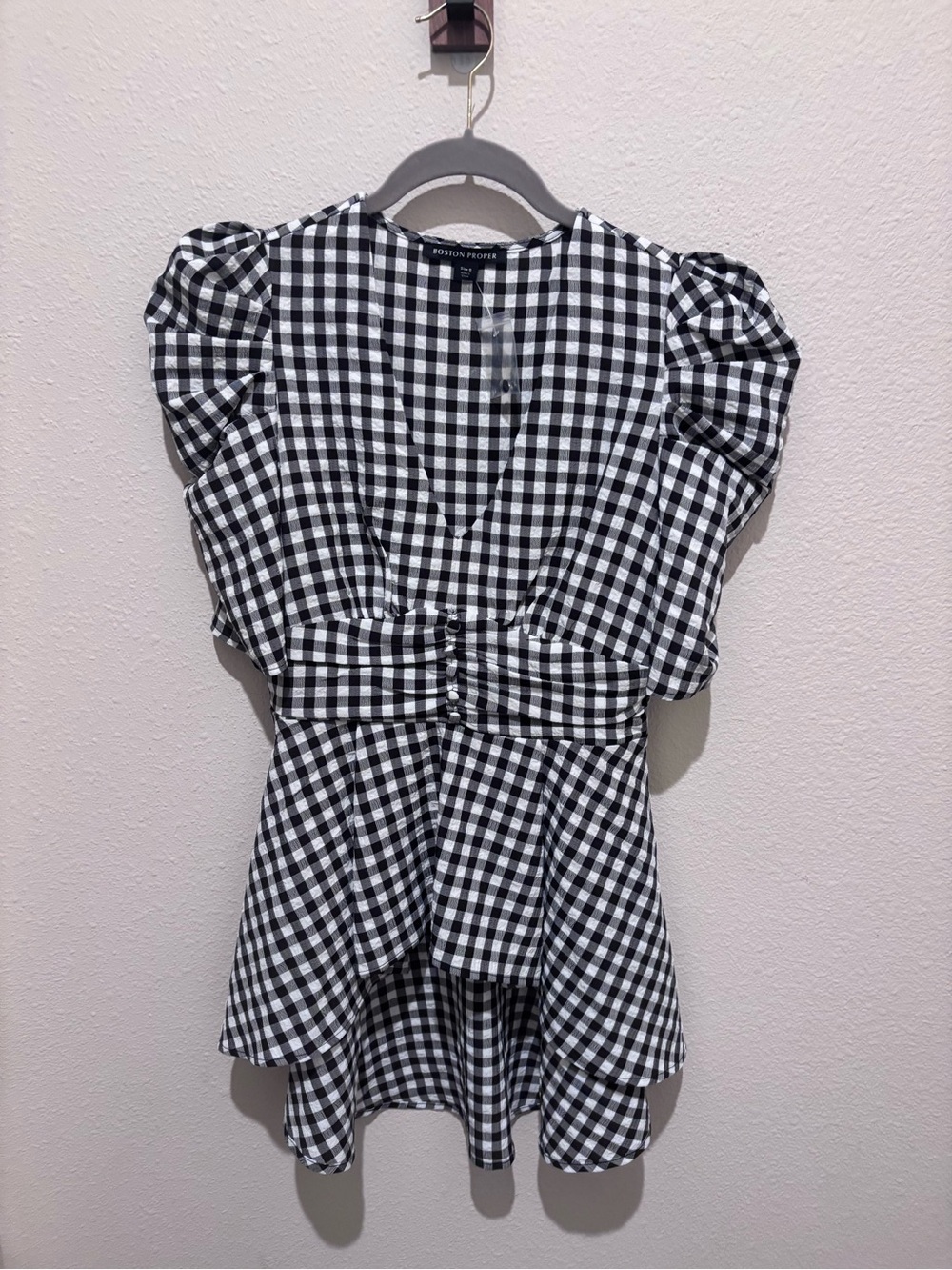 Boston Proper gingham top